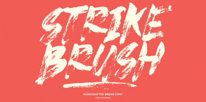 Strike Brush Font Poster 1