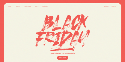 Strike Brush Font Poster 8