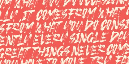 Strike Brush Font Poster 6