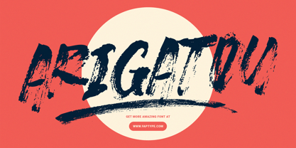 Strike Brush Font Poster 11