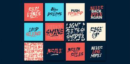 Strike Brush Font Poster 3