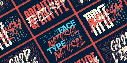 Strike Brush Font Poster 5