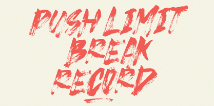 Strike Brush Font Poster 7