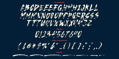 Strike Brush Font Poster 10