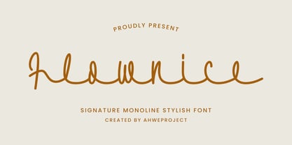 Flownice Font Poster 1