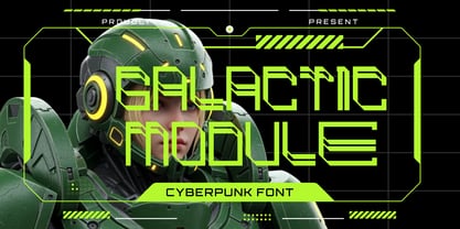 Galactic Module Font Poster 1