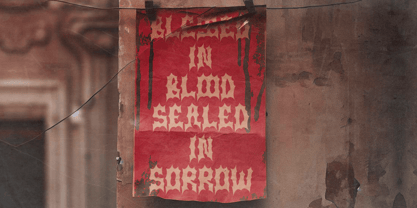 Black Sanctum Font Poster 2