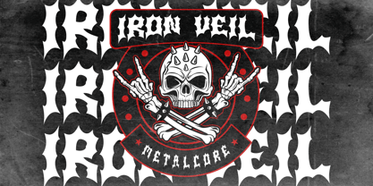 Black Sanctum Font Poster 4