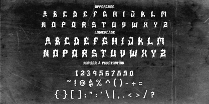 Black Sanctum Font Poster 5