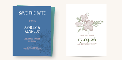 Whisper Snowflake Font Poster 2