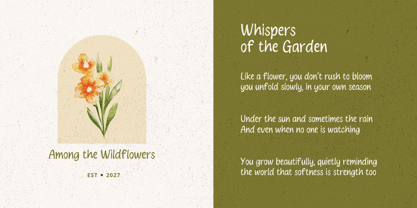 Whisper Snowflake Font Poster 5