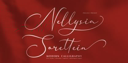 Nellysia Sorettein Font Poster 1
