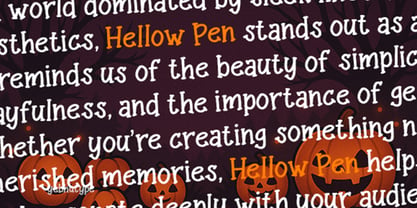 Hellow Pen Font Poster 2