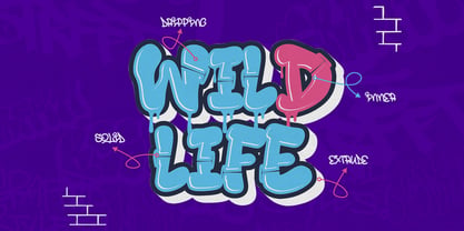 Rift Punk Graffiti Font Poster 3