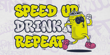Rift Punk Graffiti Font Poster 6