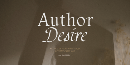 Author Desire Font Poster 1