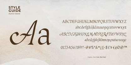 Author Desire Font Poster 9