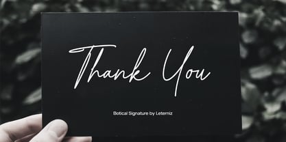 Botical Signature Font Poster 8