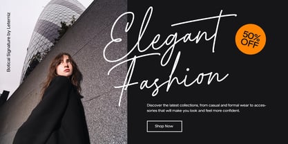 Botical Signature Font Poster 2