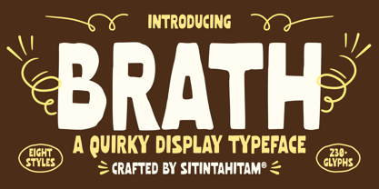 STH Brath Font Poster 1