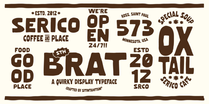 STH Brath Font Poster 2