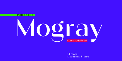 Mogray Font Poster 1