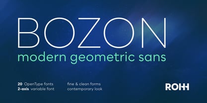 Bozon Font Poster 1