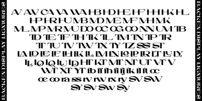 Backen Display Font Poster 9