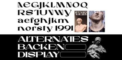 Backen Display Font Poster 8