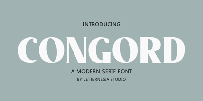 Congord Font Poster 1