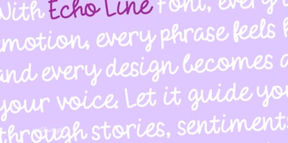 Echo Line Font Poster 2