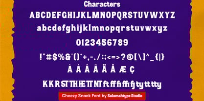Cheezy Snack Font Poster 8