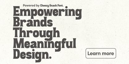 Cheezy Snack Font Poster 7