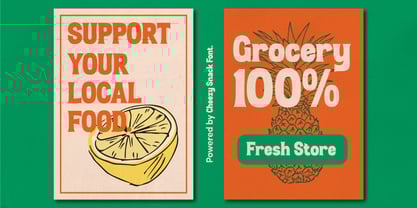 Cheezy Snack Font Poster 3