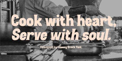 Cheezy Snack Font Poster 6