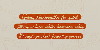 Sunday Melodia Font Poster 5