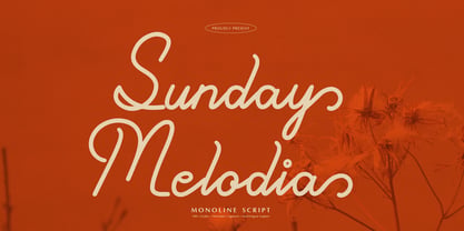 Sunday Melodia Font Poster 1