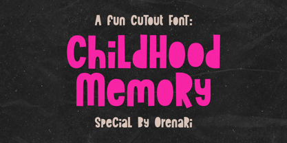 Childhood Memory Font Poster 1