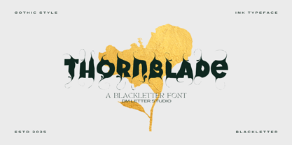 Thornblade Font Poster 1