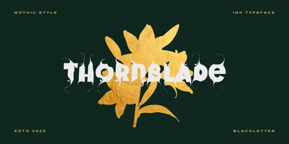 Thornblade Font Poster 2