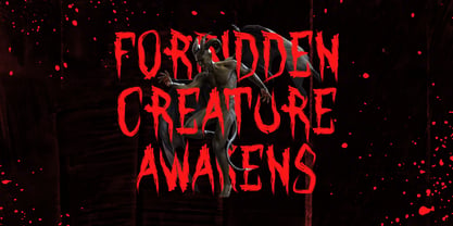 Crimson Ritual Font Poster 2