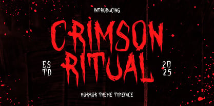 Crimson Ritual Font Poster 1