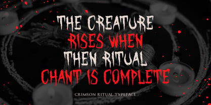 Crimson Ritual Font Poster 4