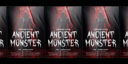 Crimson Ritual Font Poster 3