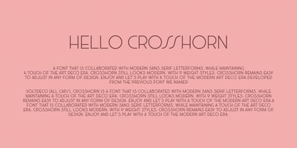 Crosshorn Font Poster 4