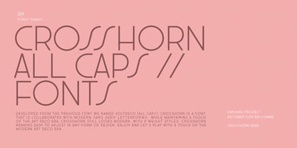 Crosshorn Font Poster 1