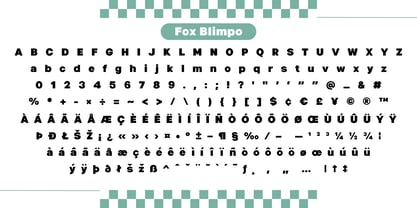 Fox Blimpo Font Poster 9