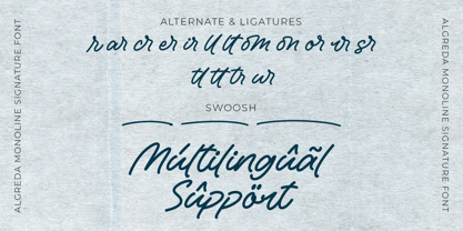 Algreda Font Poster 8