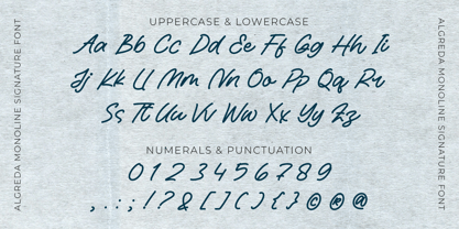 Algreda Font Poster 7