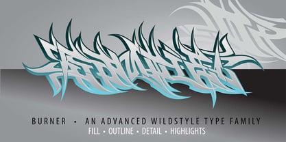 Burner Graffiti Font Poster 4